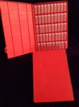 Tray, red, 2 dram Vials, no Labels