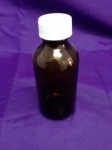 Bottle, Round Amber Glass, 2 oz / 62.5 ml