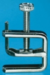 Rubber Tubing Clamp, Nickel-plated brass