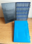 GRS Tray, blue or black, 3 dram vials, no Labels